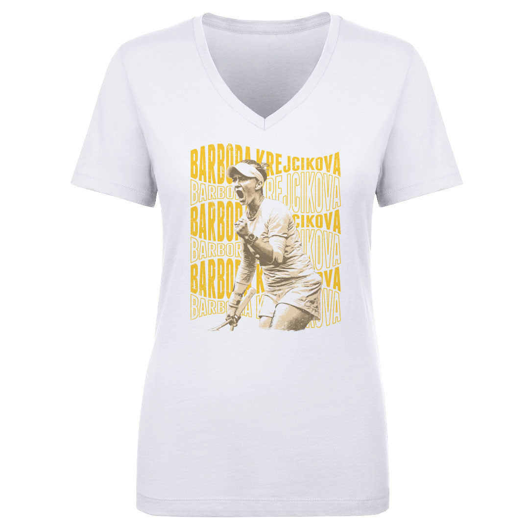 Barbora Krejcikova Women's V-Neck T-Shirt | 500 LEVEL