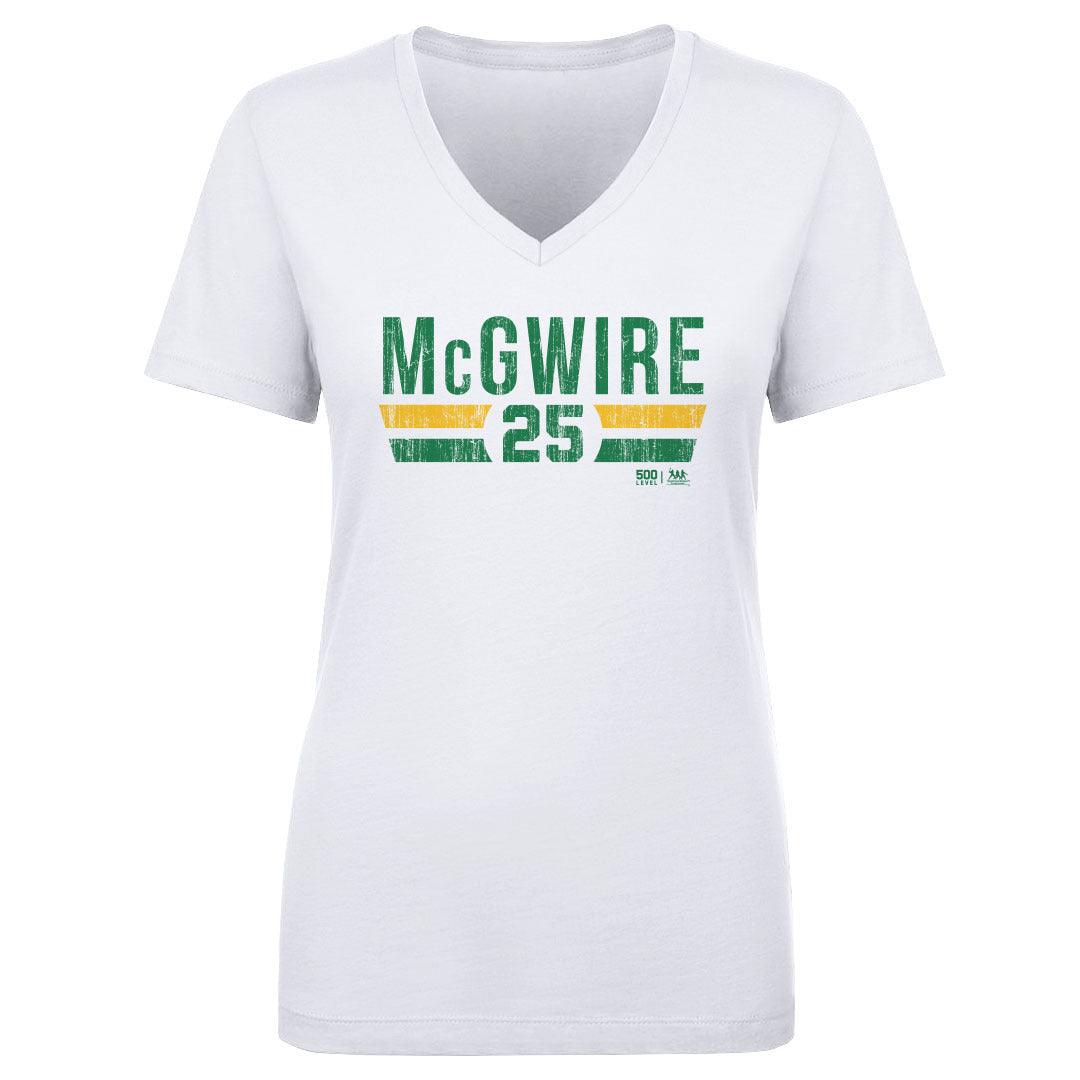 Mark McGwire Women's V-Neck T-Shirt | 500 LEVEL