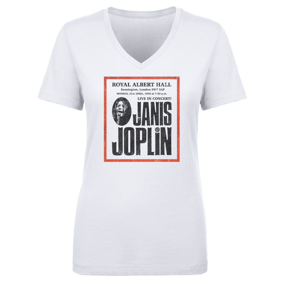 Janis Joplin Women's V-Neck T-Shirt | 500 LEVEL
