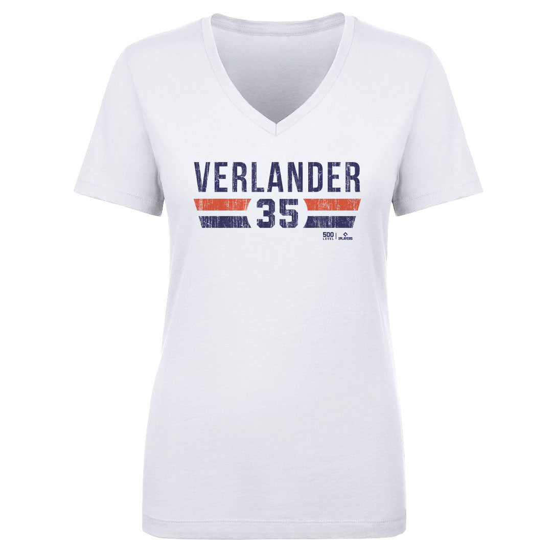 Justin Verlander Women's V-Neck T-Shirt | 500 LEVEL