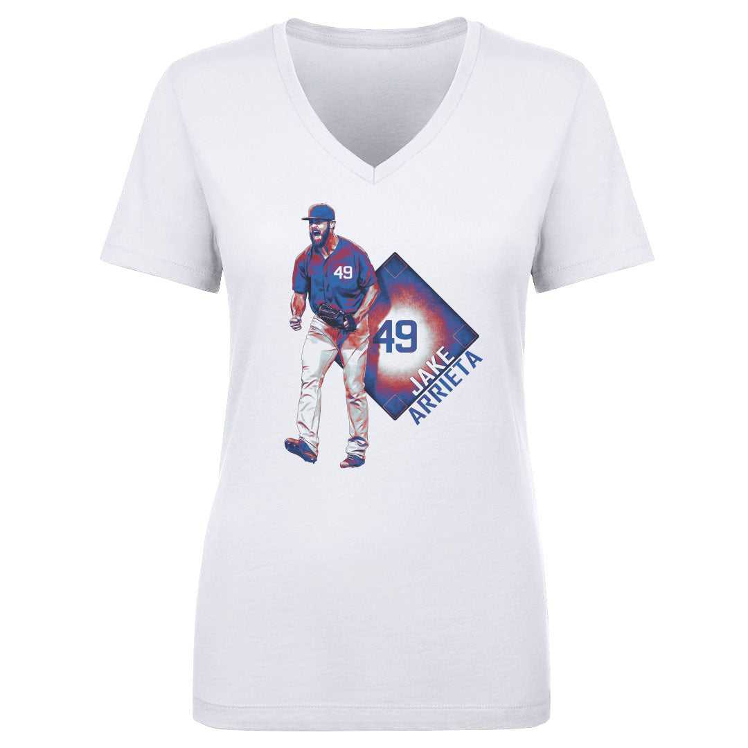 Jake Arrieta Women's V-Neck T-Shirt | 500 LEVEL