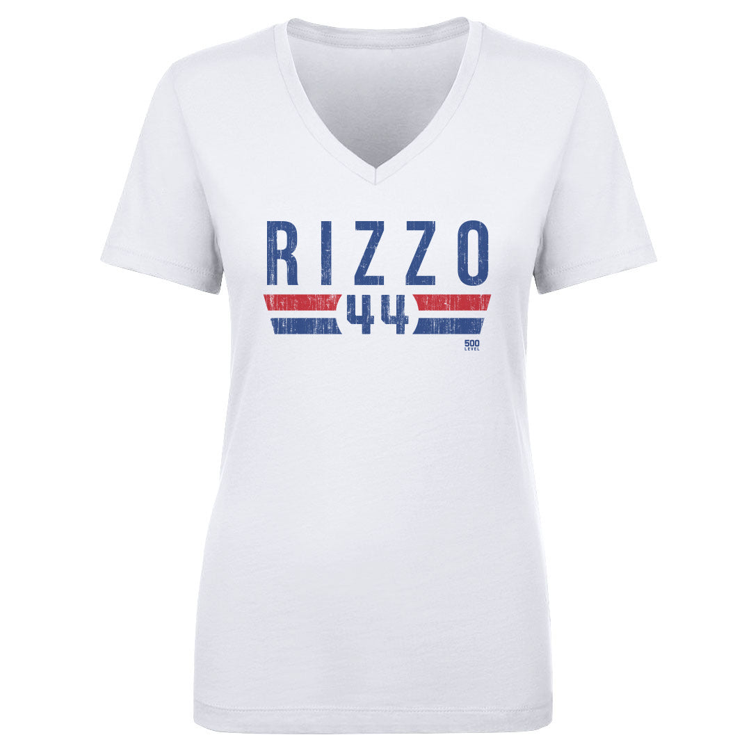 Anthony Rizzo Women's V-Neck T-Shirt | 500 LEVEL