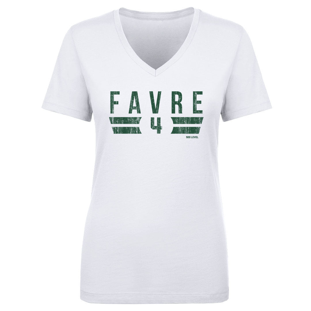 Brett Favre Women's V-Neck T-Shirt | 500 LEVEL