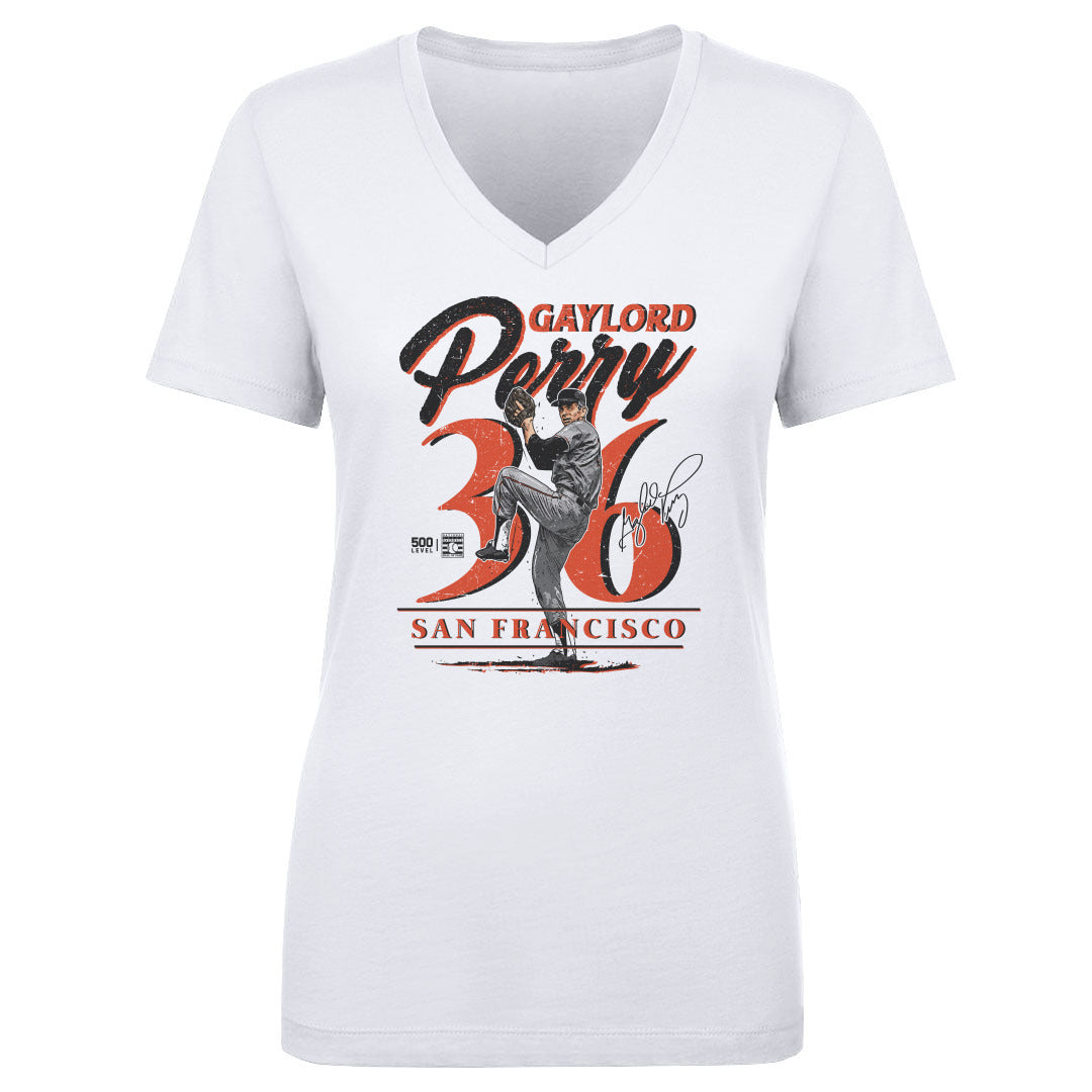 Gaylord Perry Women's V-Neck T-Shirt | 500 LEVEL