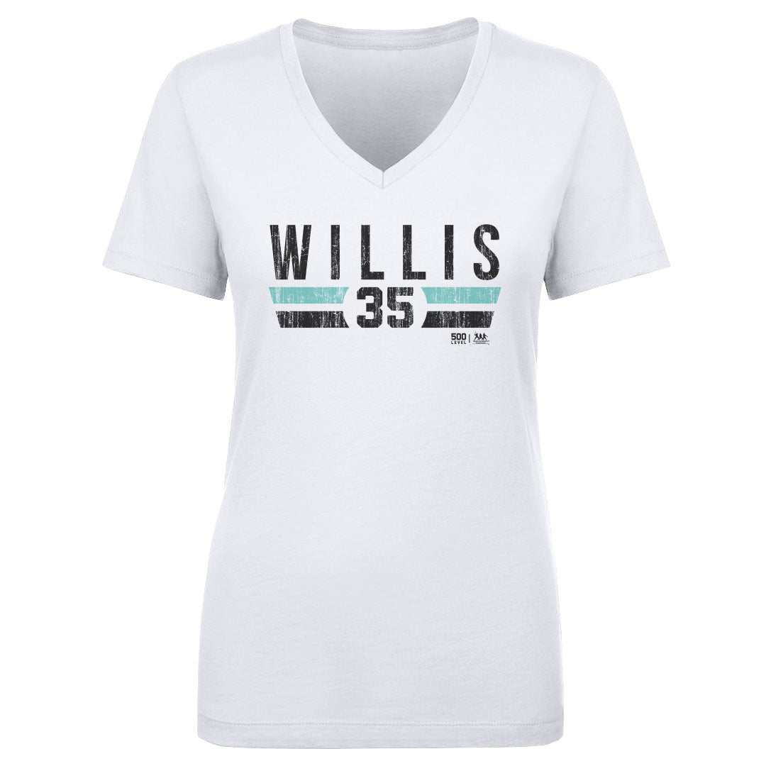 Dontrelle Willis Women's V-Neck T-Shirt | 500 LEVEL