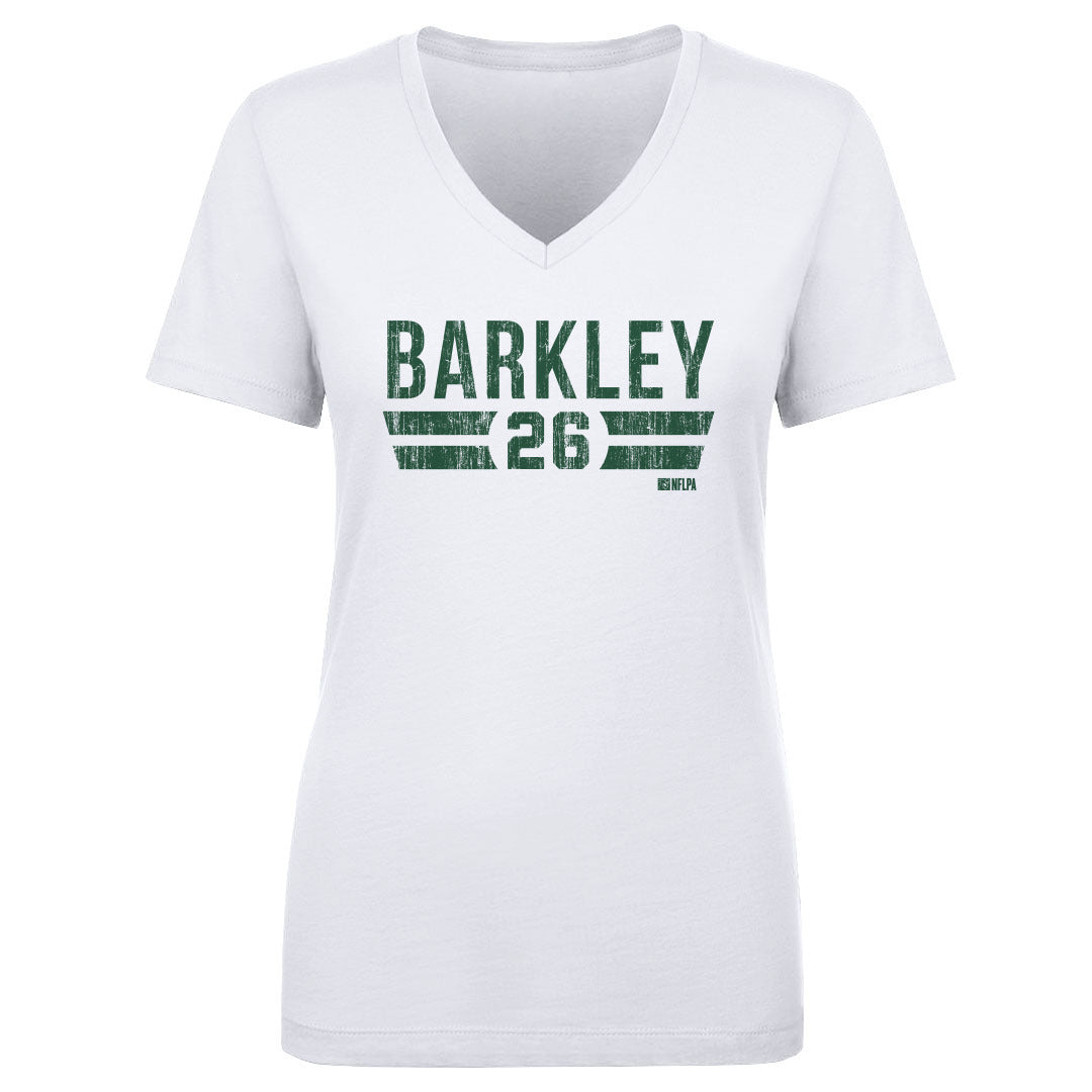 Saquon Barkley Women's V-Neck T-Shirt | 500 LEVEL
