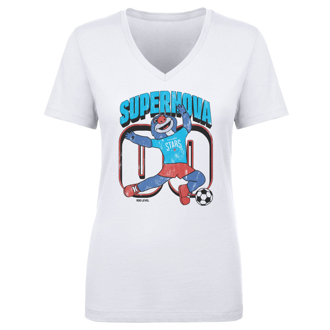 Chicago Stars FC Women's V-Neck T-Shirt | 500 LEVEL