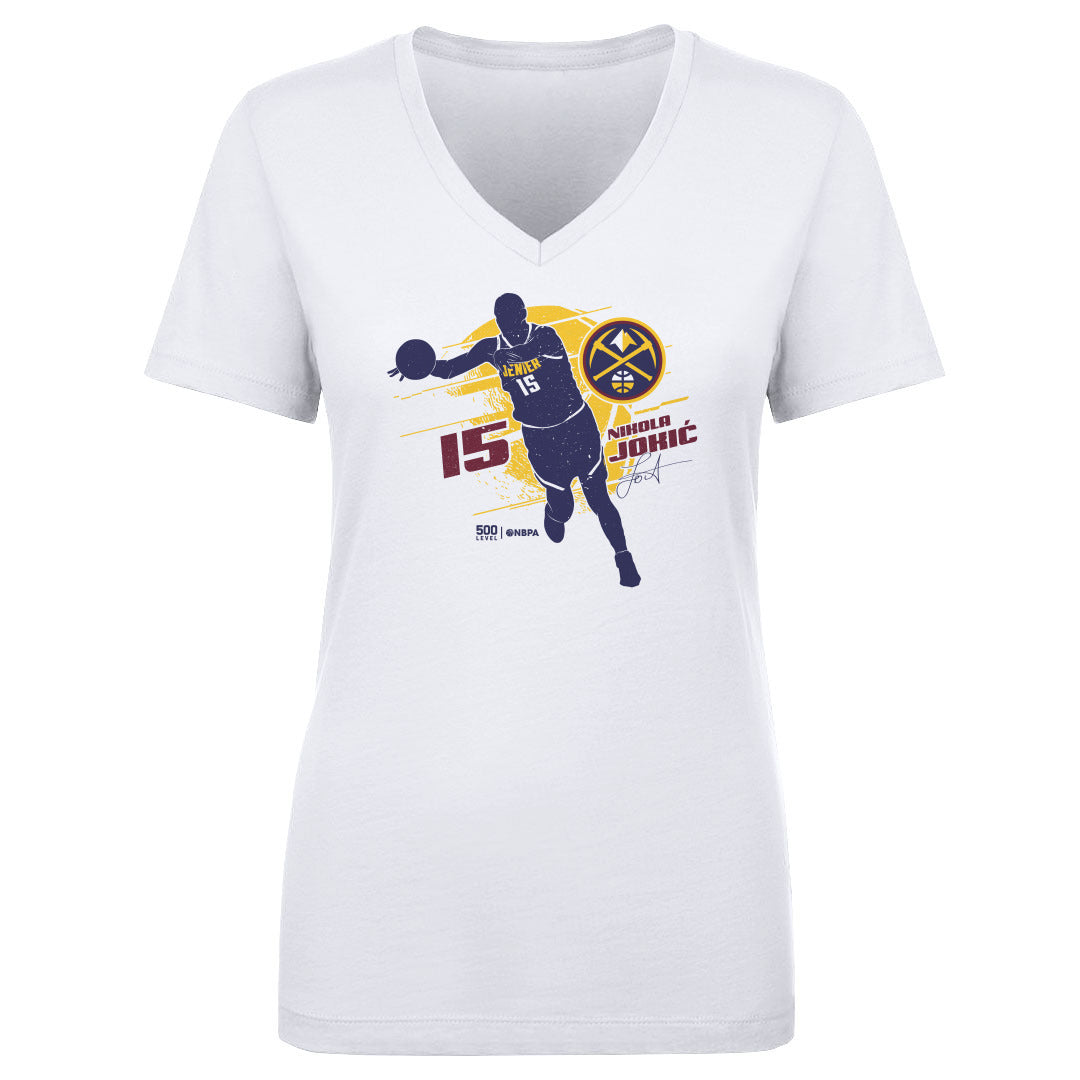 Nikola Jokic Women's V-Neck T-Shirt | 500 LEVEL