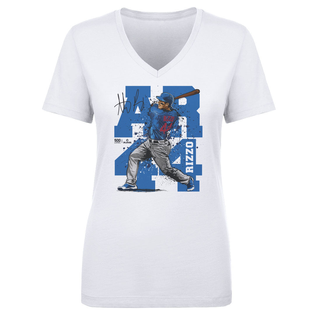 Anthony Rizzo Women's V-Neck T-Shirt | 500 LEVEL