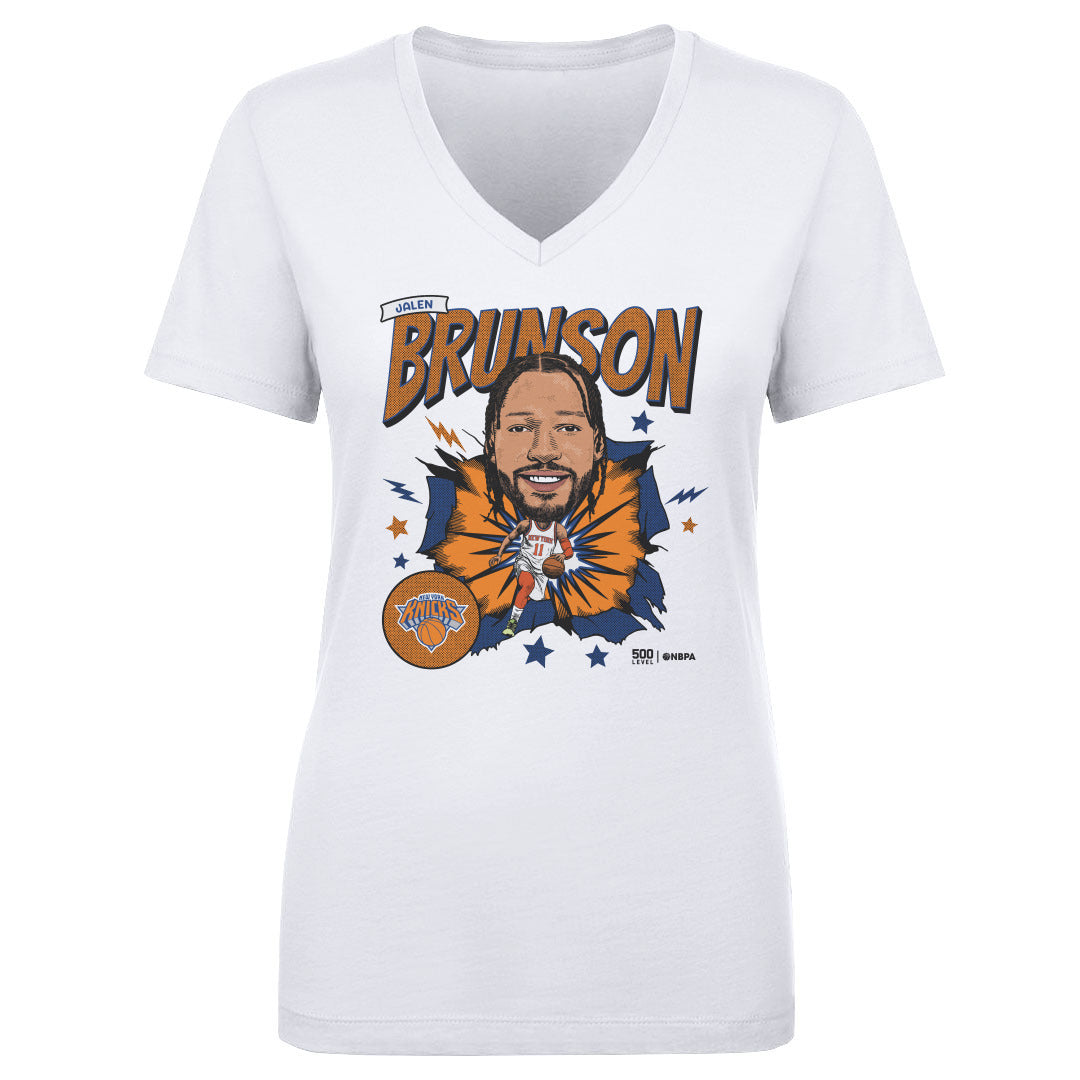 Jalen Brunson Women's V-Neck T-Shirt | 500 LEVEL