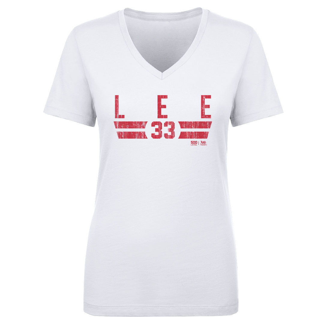 Cliff Lee Women's V-Neck T-Shirt | 500 LEVEL