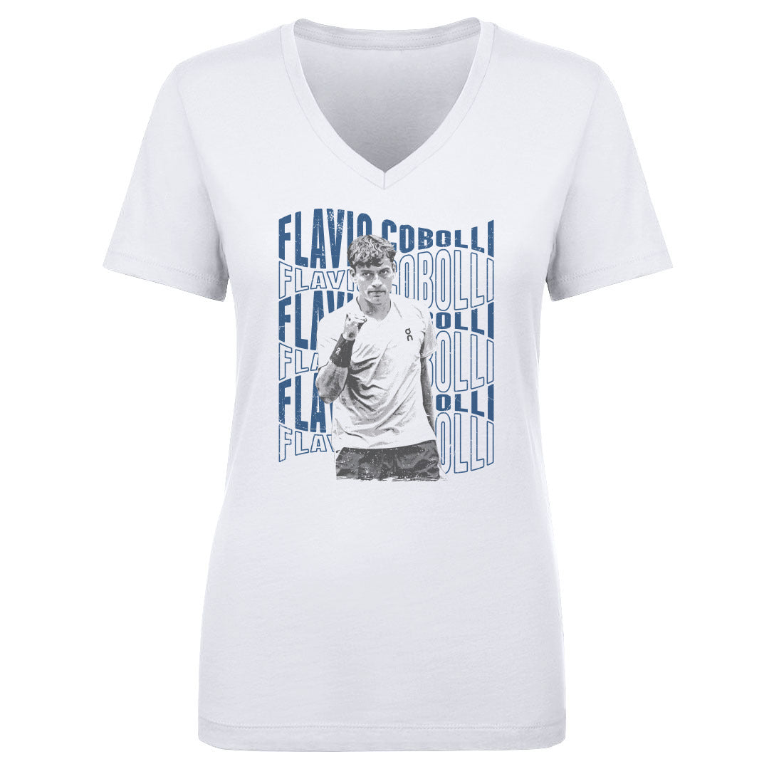 Flavio Cobolli Women's V-Neck T-Shirt | 500 LEVEL