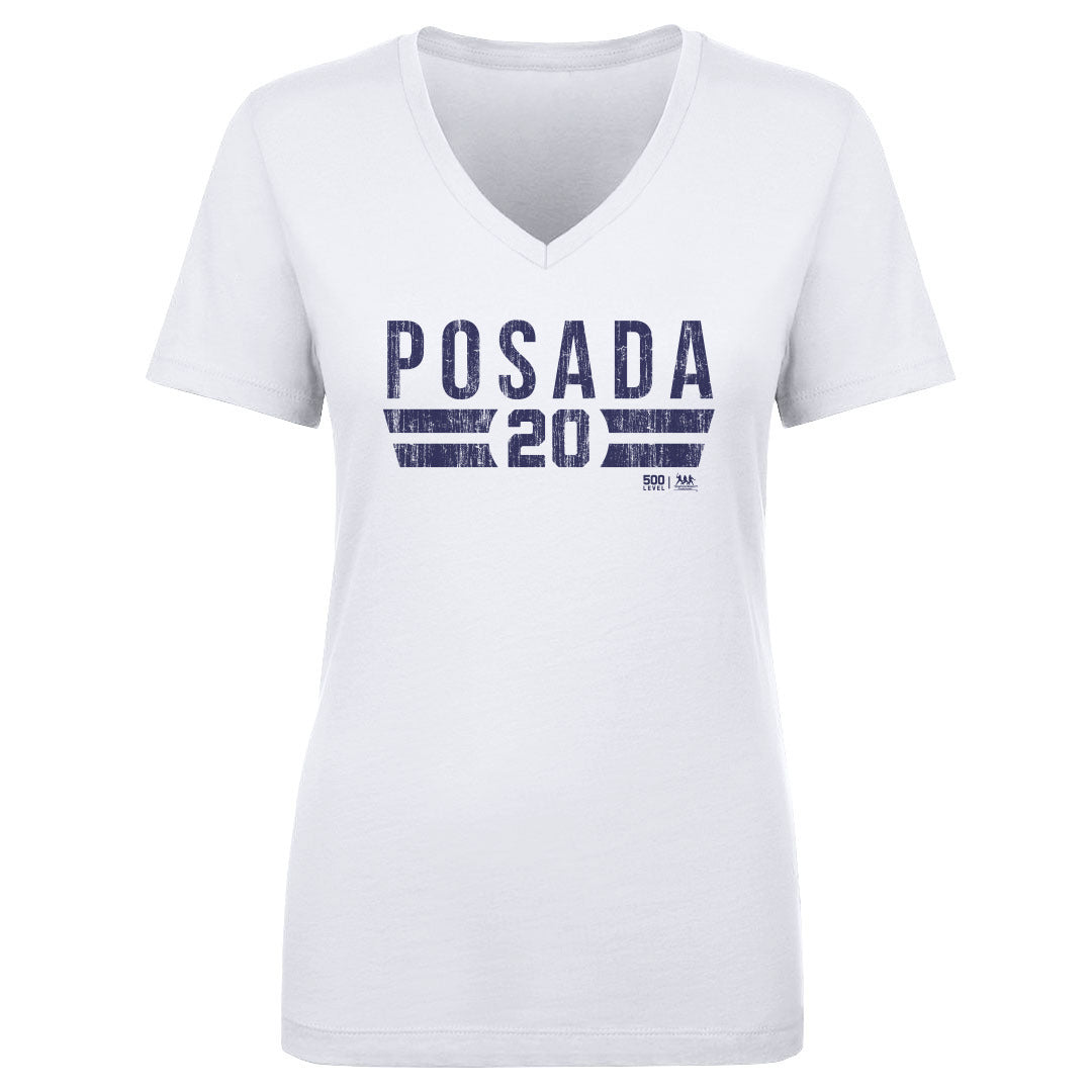 Jorge Posada Women's V-Neck T-Shirt | 500 LEVEL