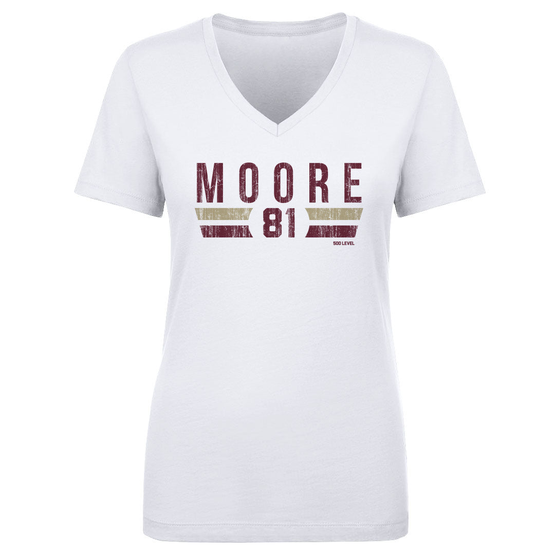 Elijah Moore Women's V-Neck T-Shirt | 500 LEVEL