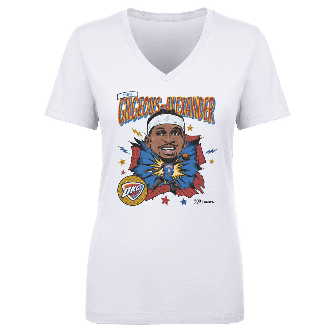 Shai Gilgeous-Alexander Women's V-Neck T-Shirt | 500 LEVEL