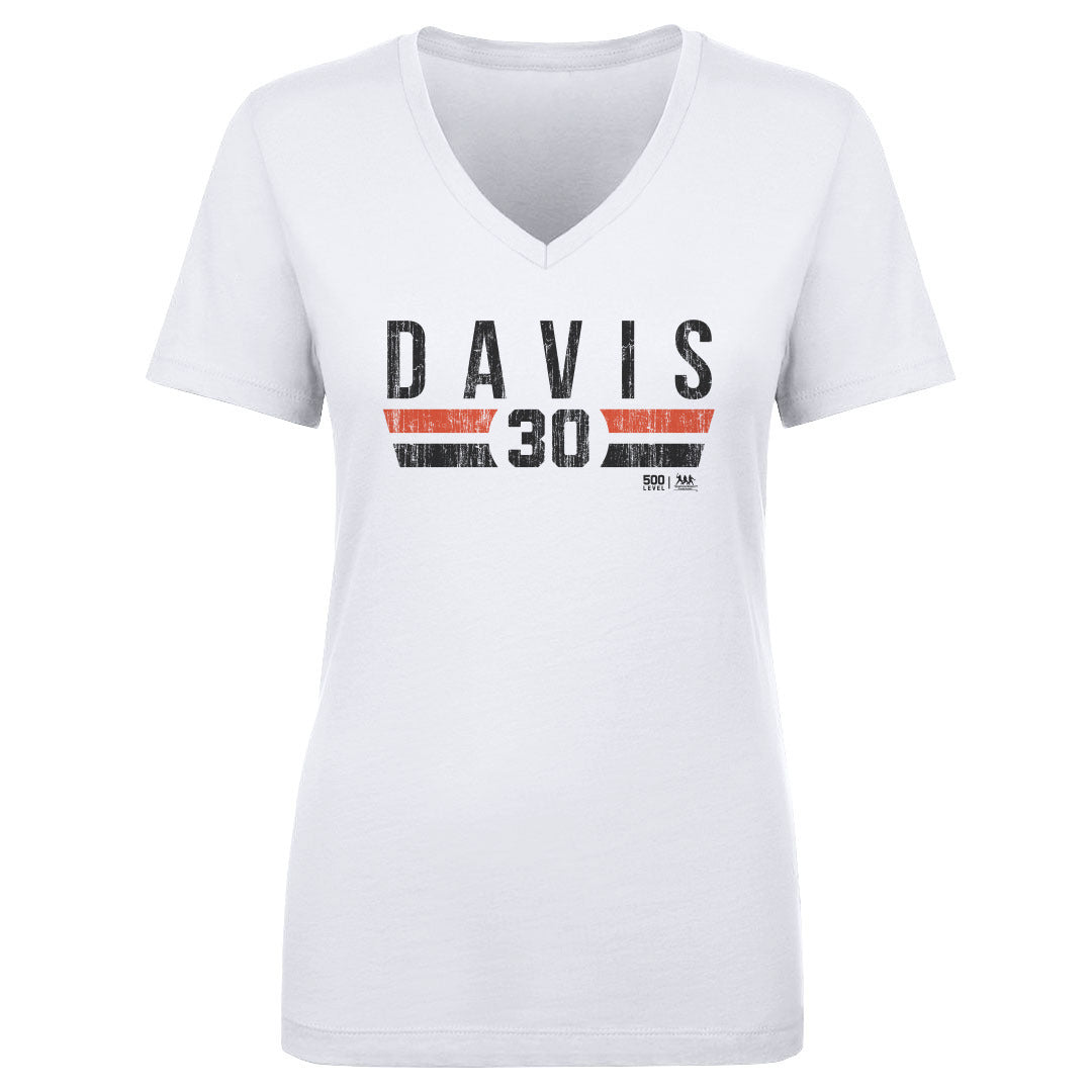 Chili Davis Women's V-Neck T-Shirt | 500 LEVEL