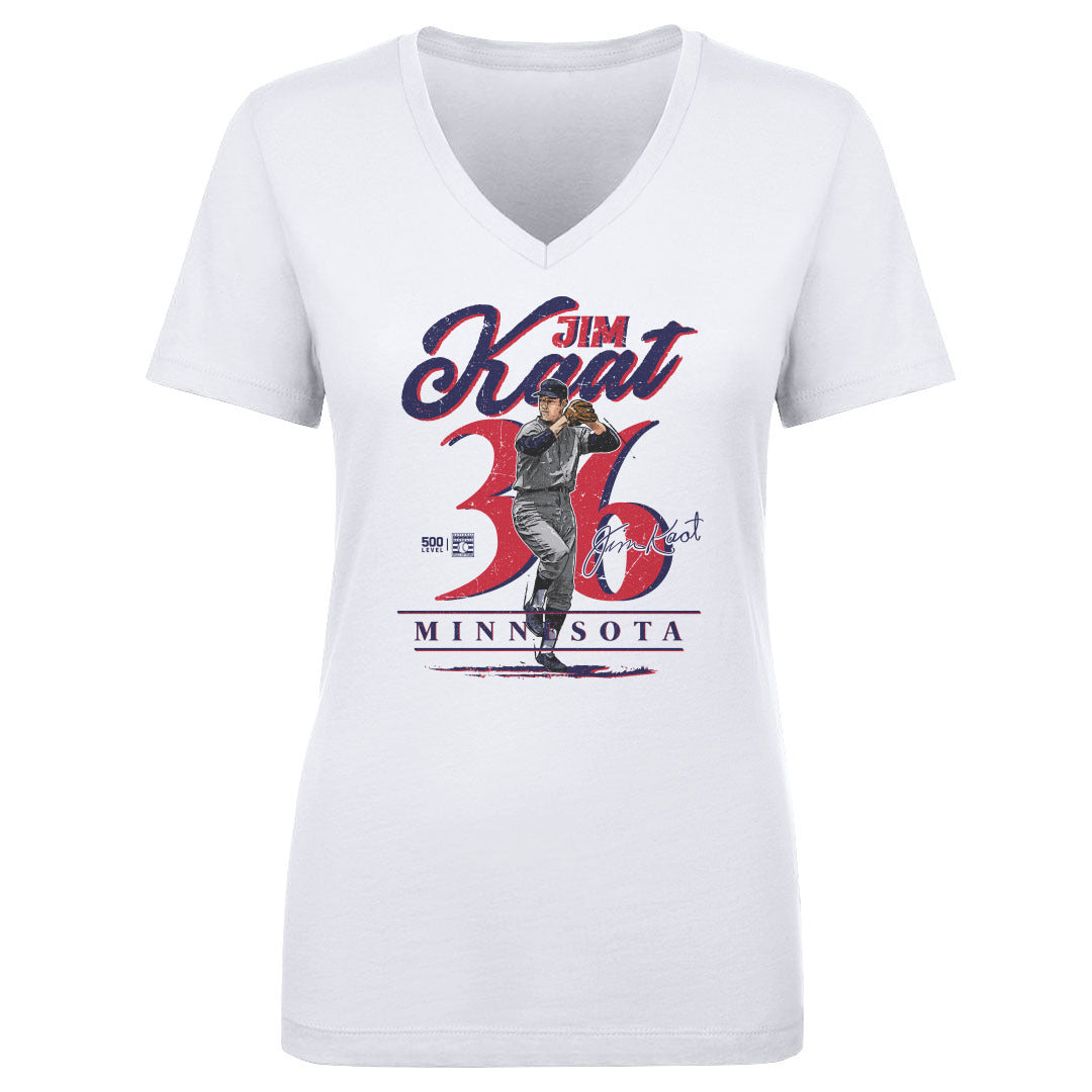 Jim Kaat Women's V-Neck T-Shirt | 500 LEVEL