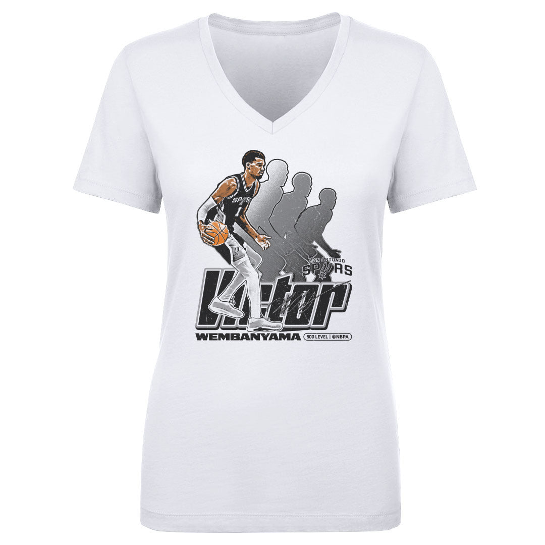 Victor Wembanyama Women's V-Neck T-Shirt | 500 LEVEL