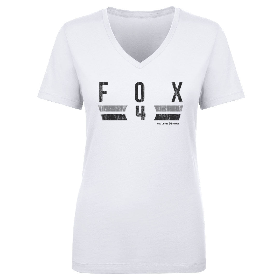 De'Aaron Fox Women's V-Neck T-Shirt | 500 LEVEL