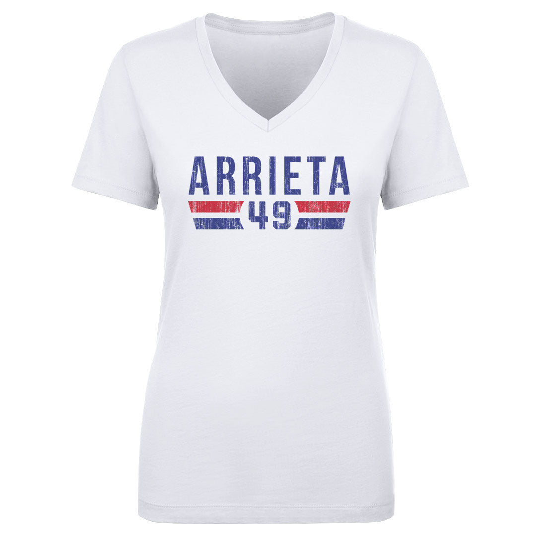 Jake Arrieta Women's V-Neck T-Shirt | 500 LEVEL
