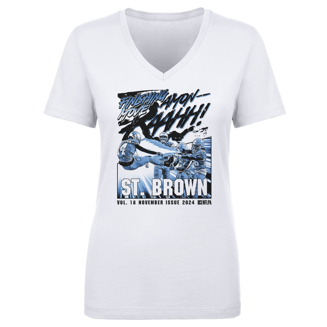 Amon-Ra St. Brown Women's V-Neck T-Shirt | 500 LEVEL