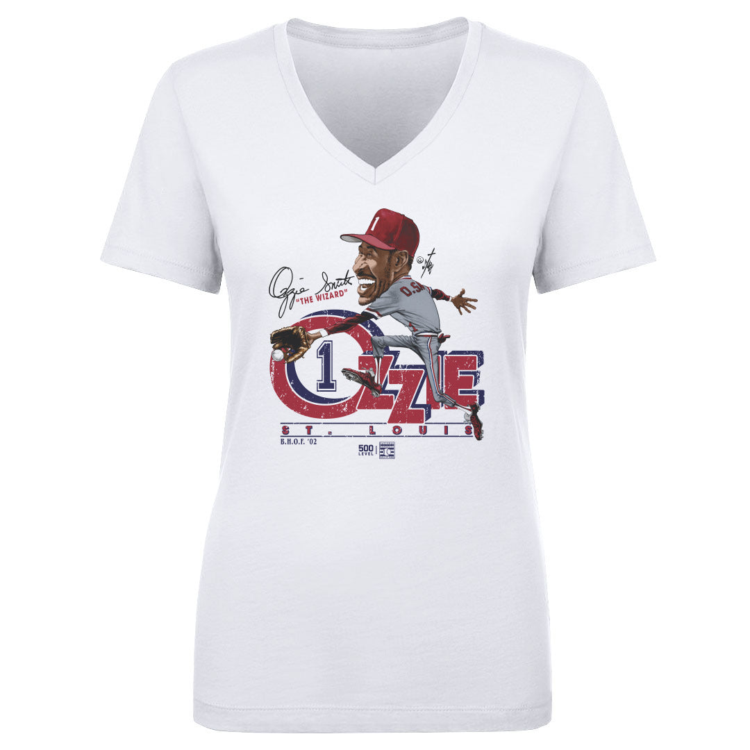 Ozzie Smith Women's V-Neck T-Shirt | 500 LEVEL