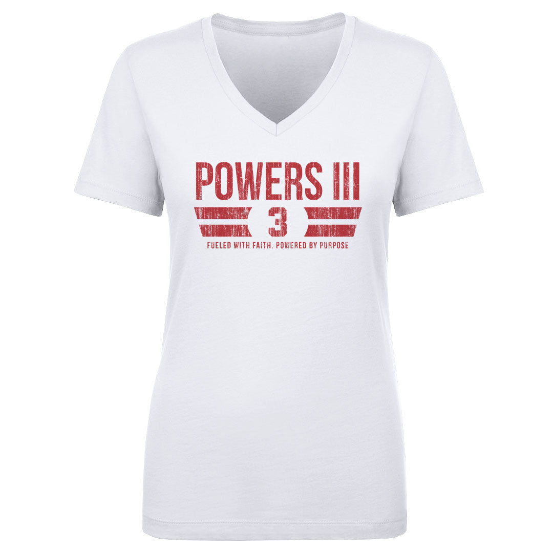 Reggie Powers III Women's V-Neck T-Shirt | 500 LEVEL
