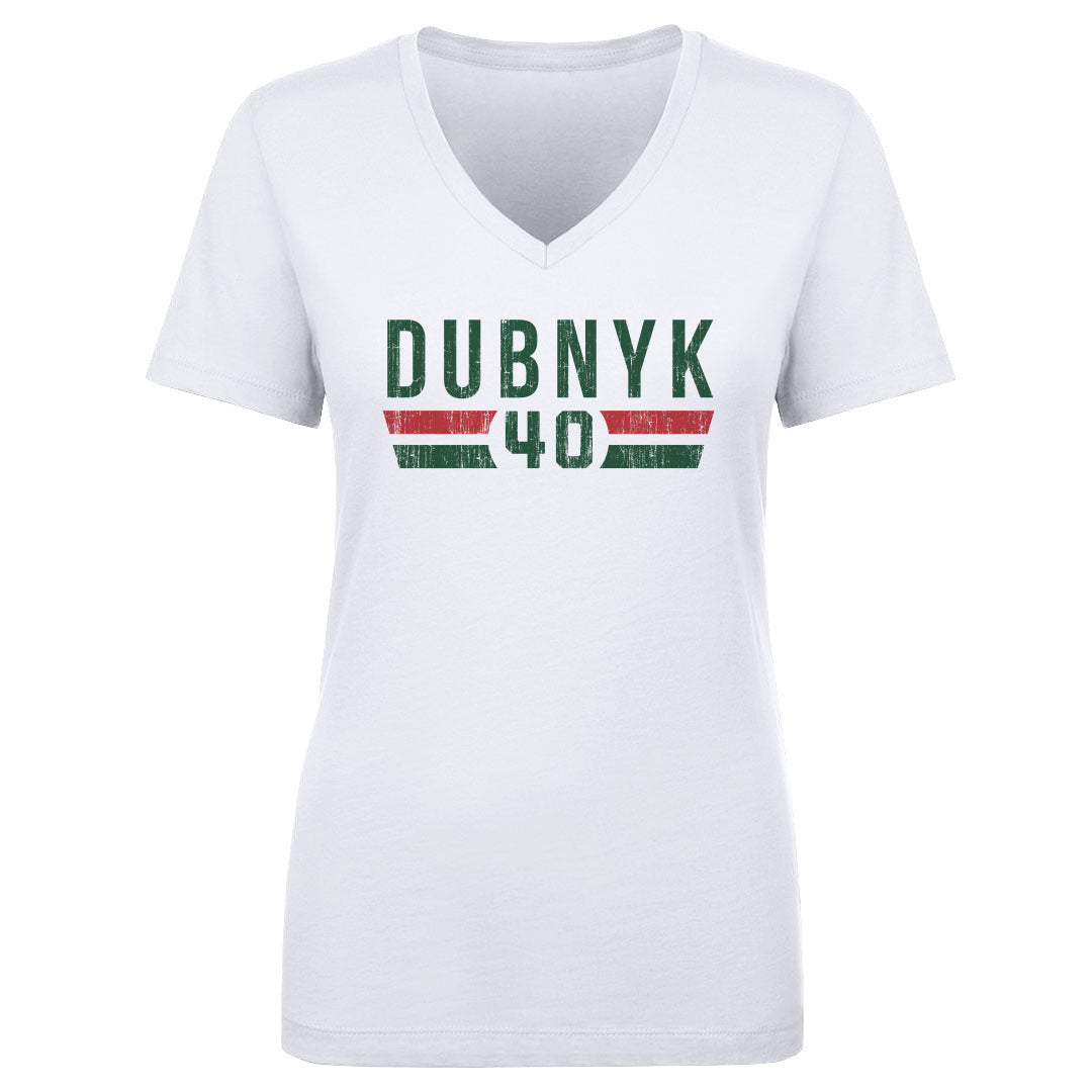 Devan Dubnyk Women's V-Neck T-Shirt | 500 LEVEL