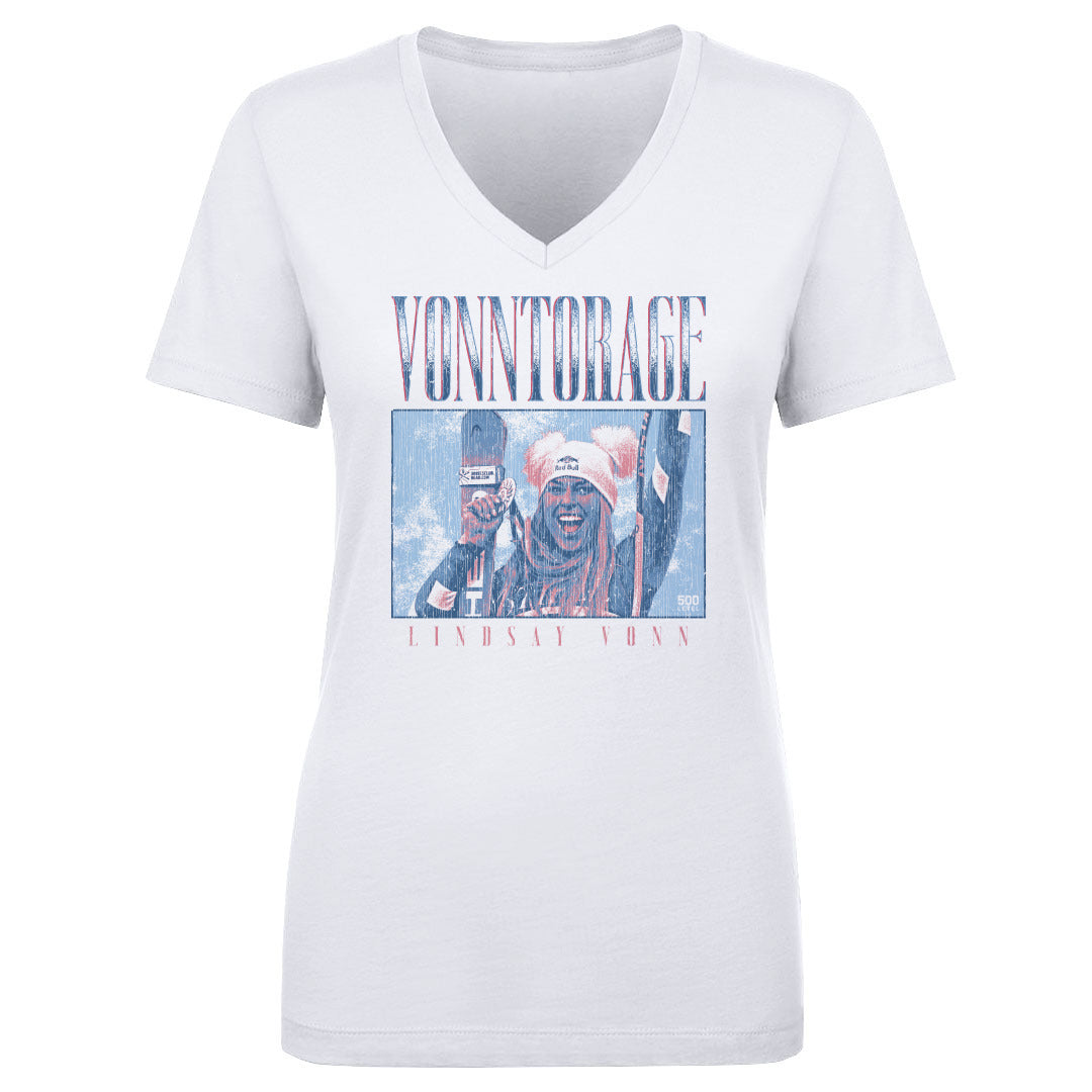 Lindsey Vonn Women's V-Neck T-Shirt | 500 LEVEL
