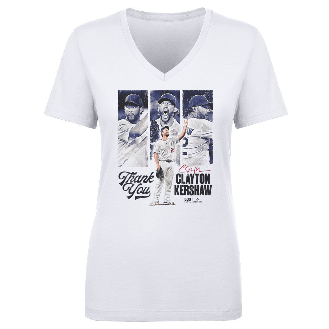 Clayton Kershaw Women's V-Neck T-Shirt | 500 LEVEL