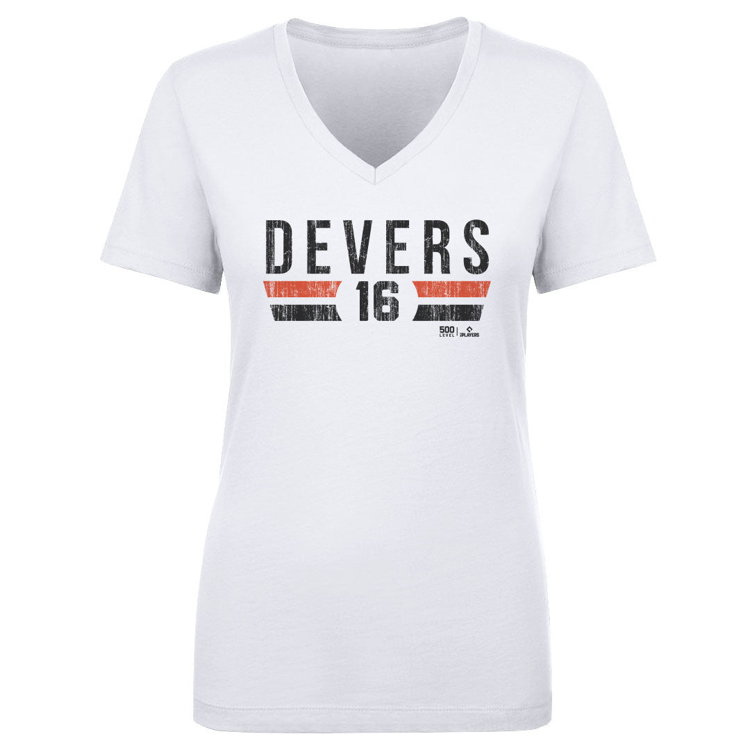 Rafael Devers Women's V-Neck T-Shirt | 500 LEVEL