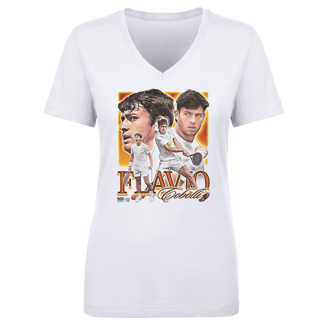 Flavio Cobolli Women's V-Neck T-Shirt | 500 LEVEL