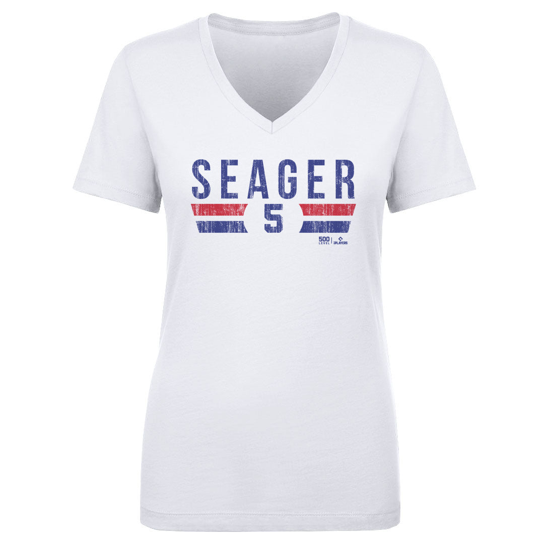 Corey Seager Women's V-Neck T-Shirt | 500 LEVEL