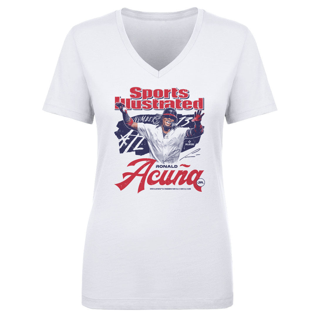 Ronald Acuna Jr. Women's V-Neck T-Shirt | 500 LEVEL