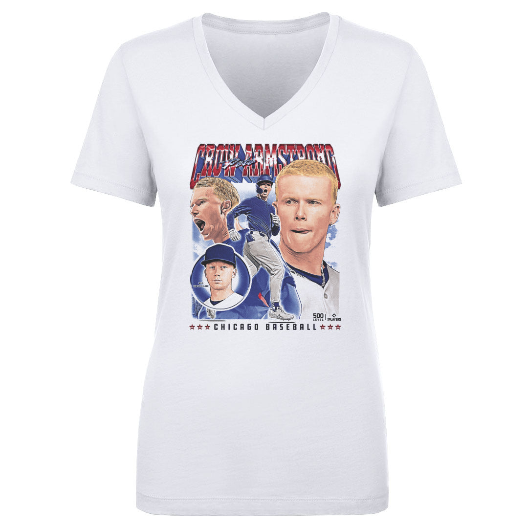 Pete Crow-Armstrong Women's V-Neck T-Shirt | 500 LEVEL