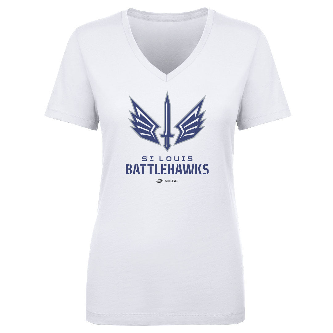 St. Louis Battlehawks Women's V-Neck T-Shirt | 500 LEVEL