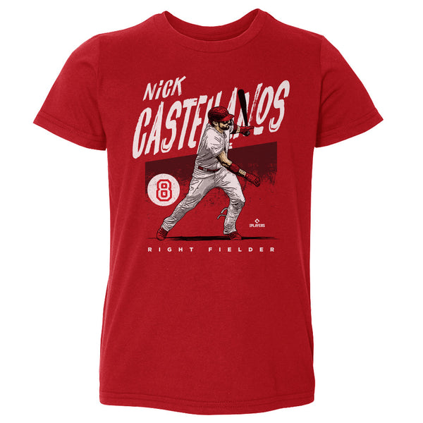 Reds right fielder Nick Castellanos and his son sell shirts for charity
