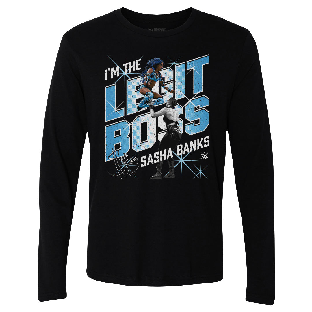 Sasha Banks Men's Long Sleeve T-Shirt | 500 LEVEL