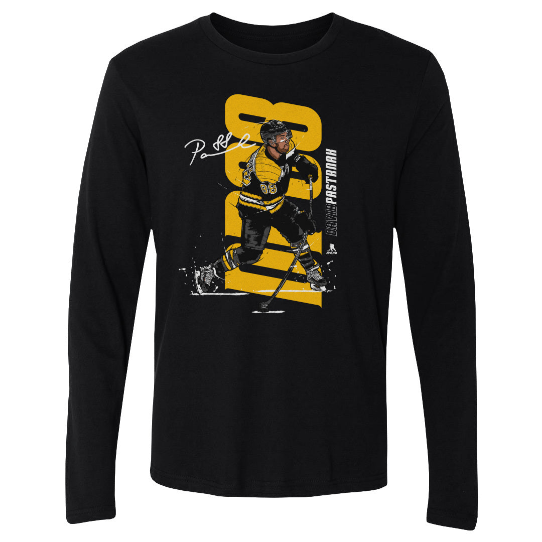 David Pastrnak Men's Long Sleeve T-Shirt | 500 LEVEL