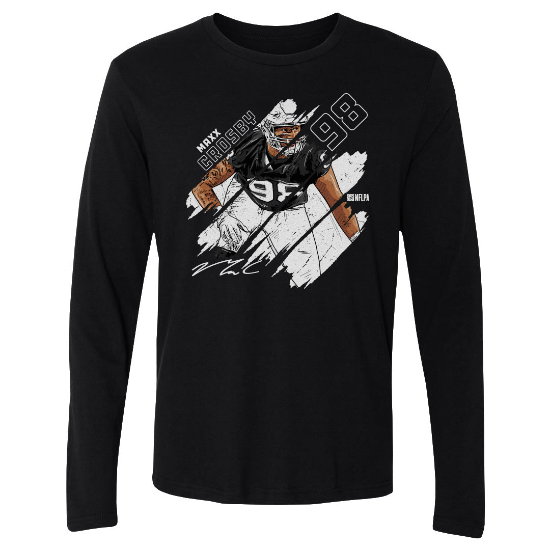 Maxx Crosby Men's Long Sleeve T-Shirt | 500 LEVEL