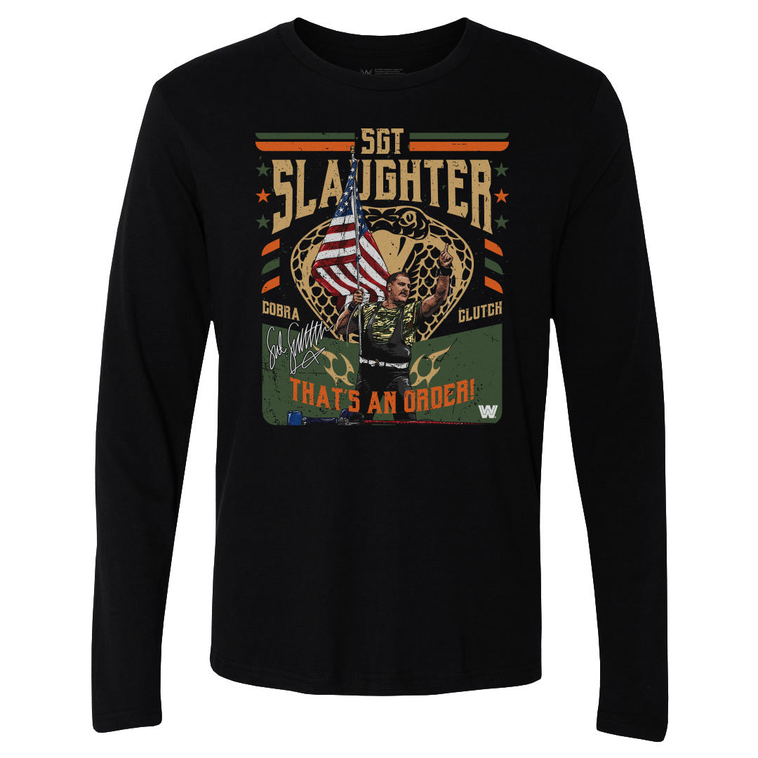 Sgt. Slaughter Men's Long Sleeve T-Shirt | 500 LEVEL