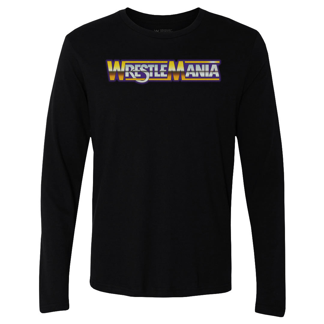 Wrestlemania Men's Long Sleeve T-Shirt | 500 LEVEL