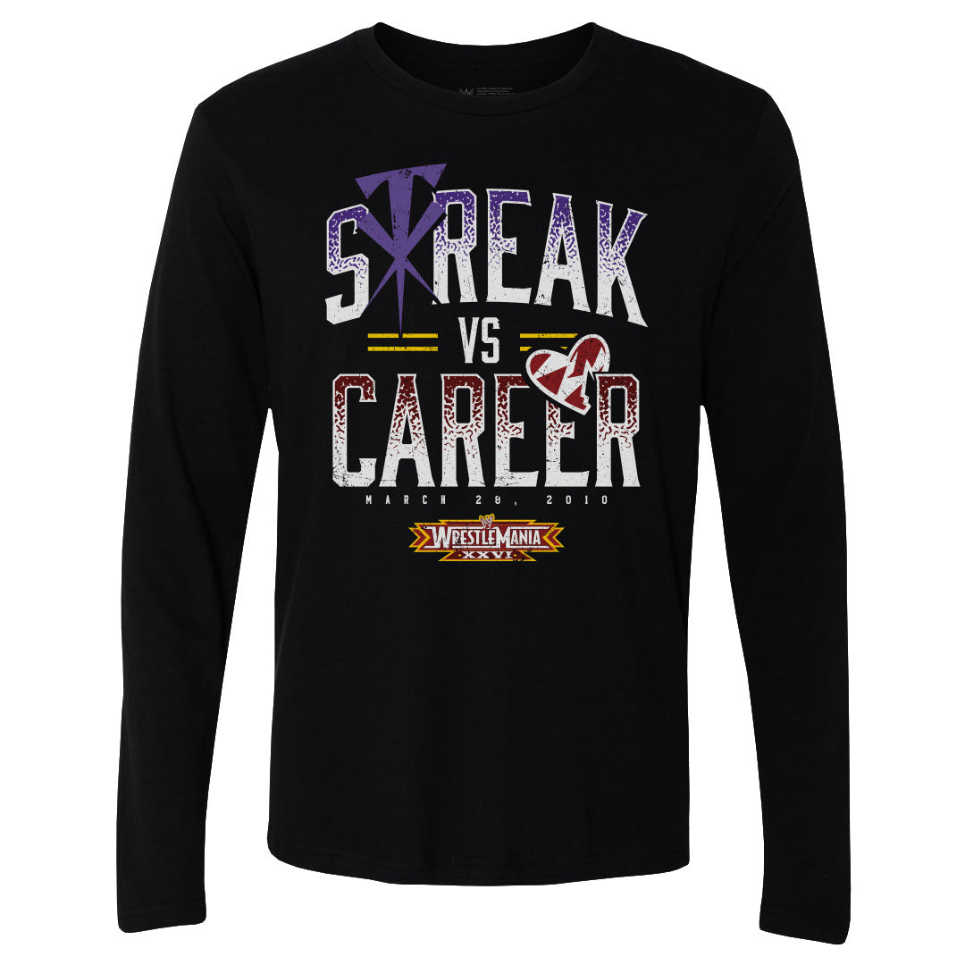 Wrestlemania Men's Long Sleeve T-Shirt | 500 LEVEL