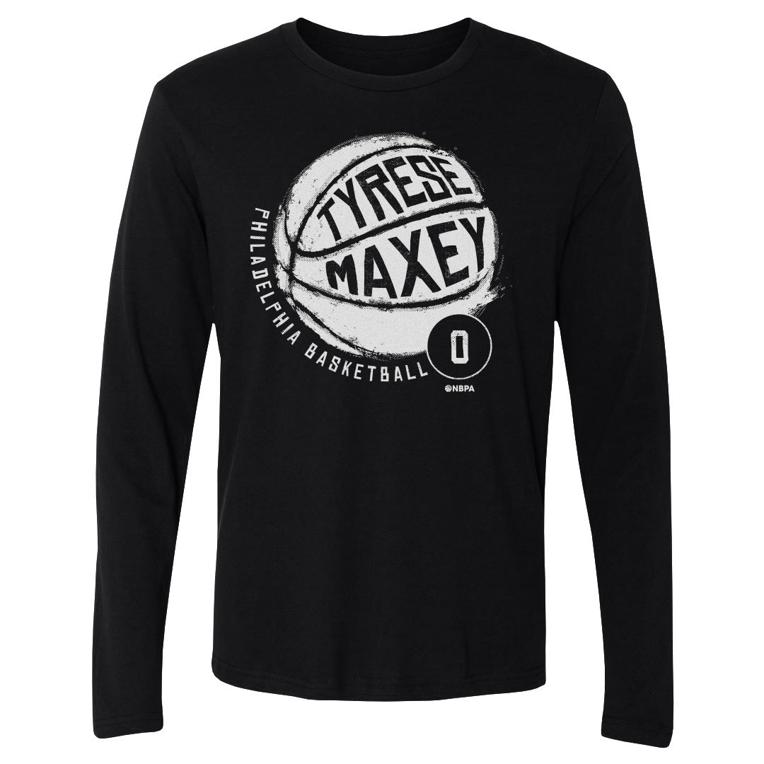 Tyrese Maxey Men's Long Sleeve T-Shirt | 500 LEVEL