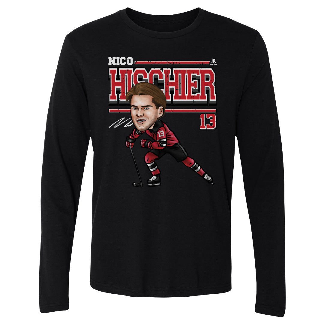 Nico Hischier Men's Long Sleeve T-Shirt | 500 LEVEL