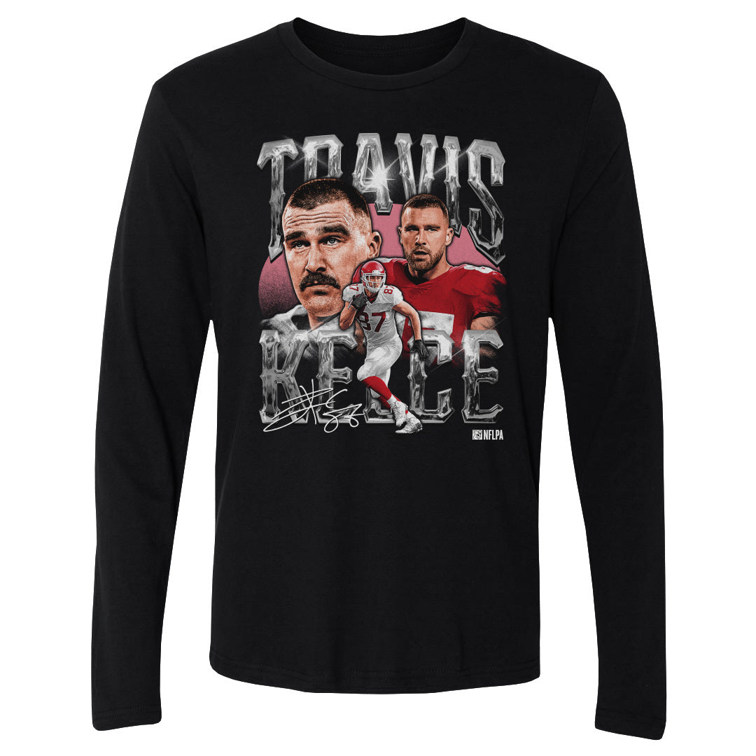 Travis Kelce Men's Long Sleeve T-Shirt | 500 LEVEL