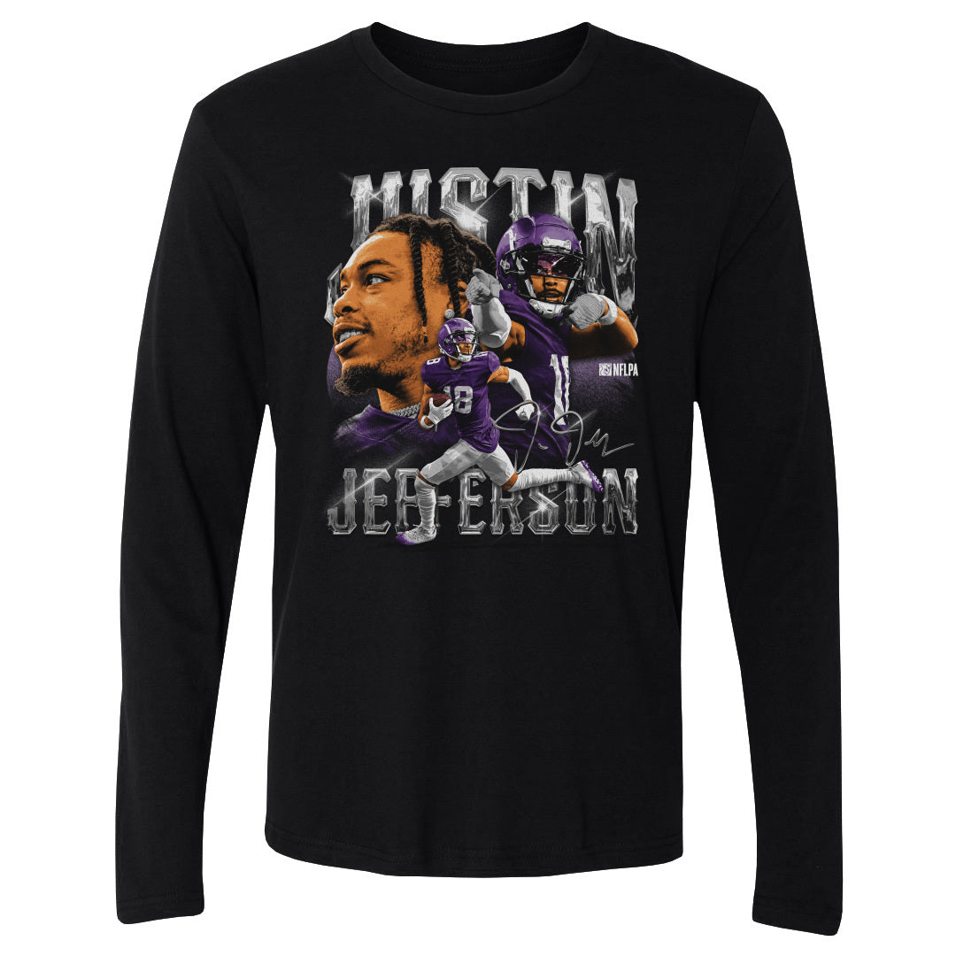 Justin Jefferson Men's Long Sleeve T-Shirt | 500 LEVEL
