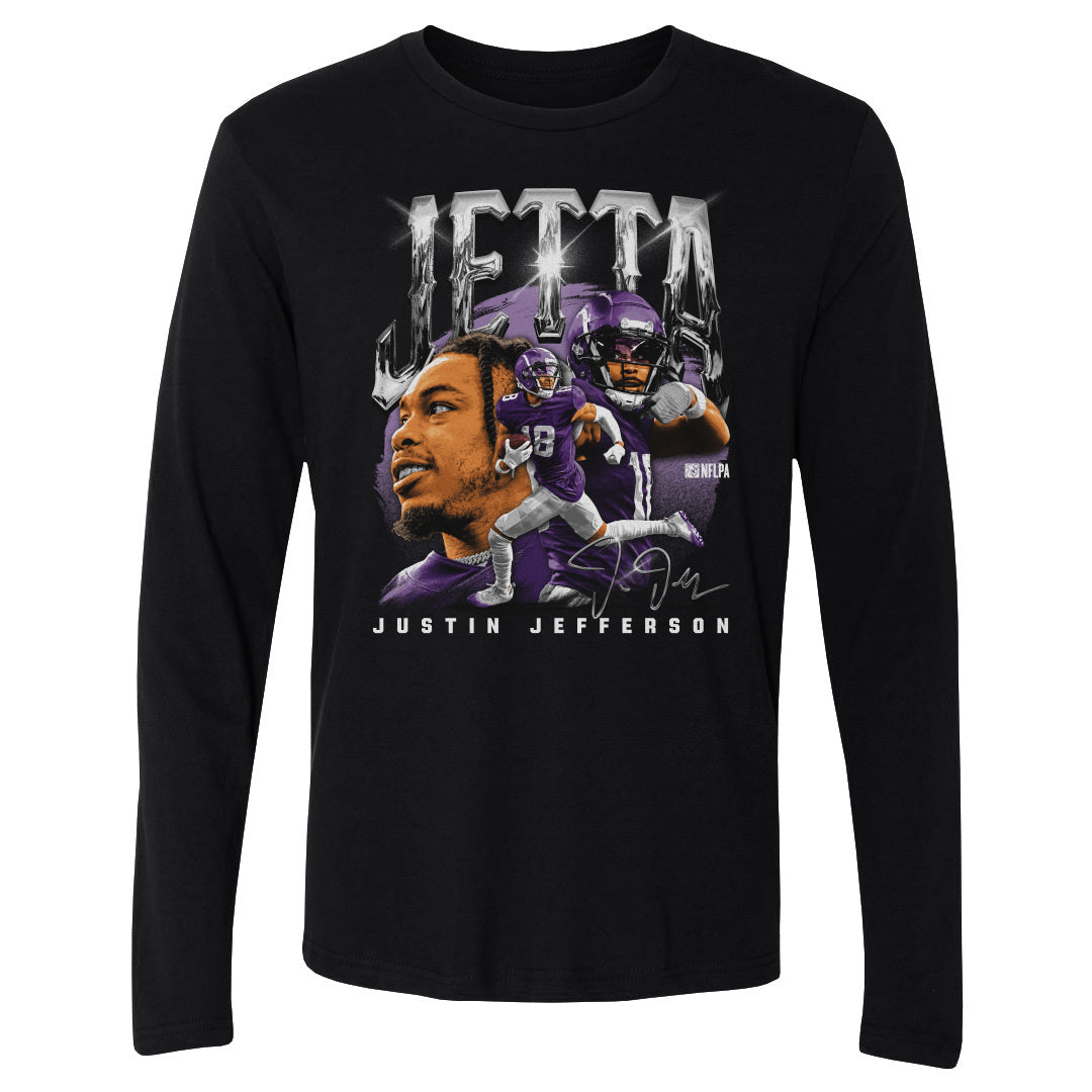 Justin Jefferson Men's Long Sleeve T-Shirt | 500 LEVEL
