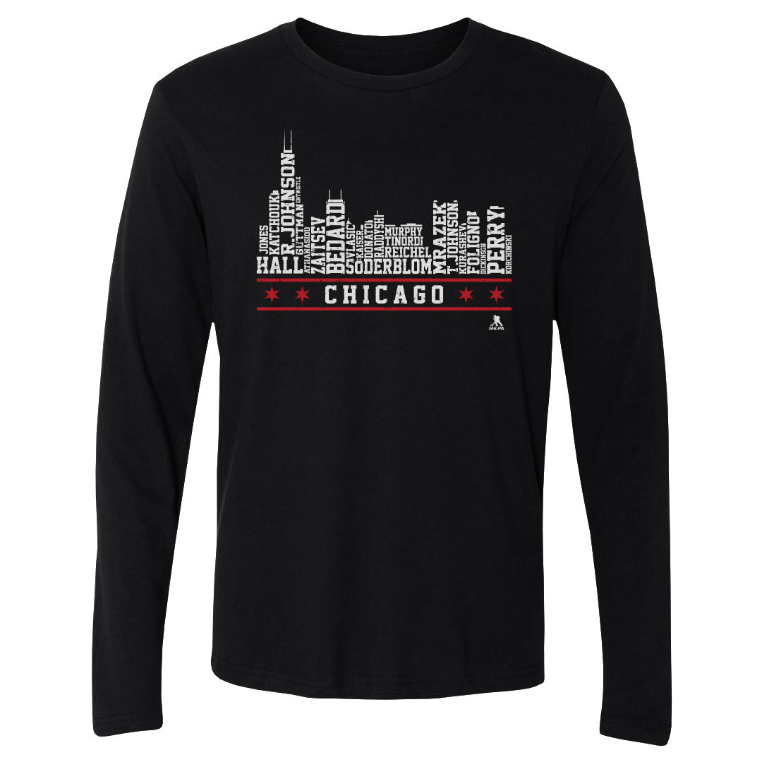 Chicago Men's Long Sleeve T-Shirt | 500 LEVEL