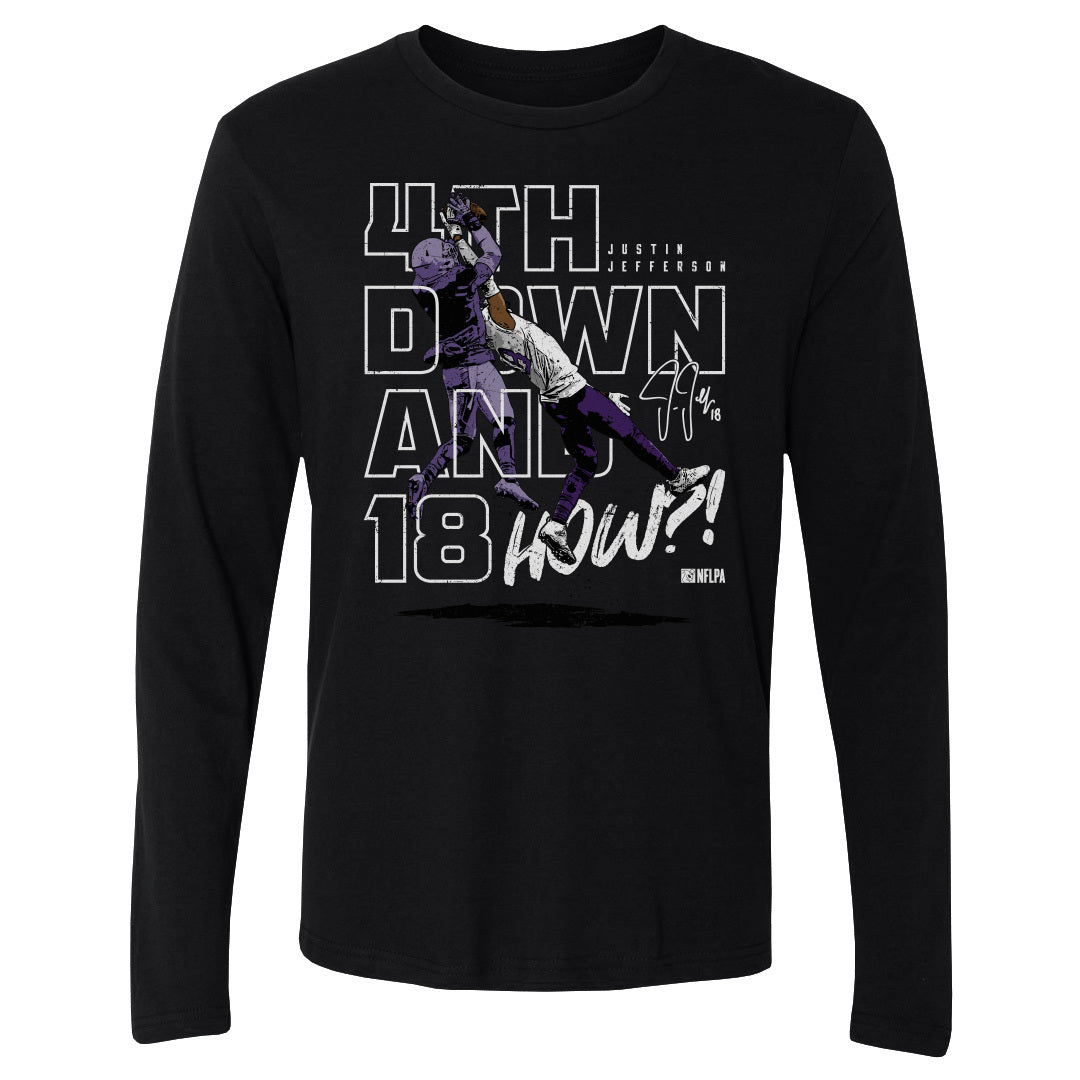 Justin Jefferson Men's Long Sleeve T-Shirt | 500 LEVEL